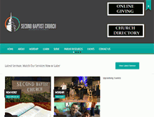 Tablet Screenshot of mysecondbaptist.org